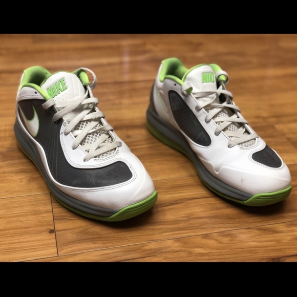 NIKE AIR MAX 360 BB LOW BASKETBALL green white black casual gym sneaker size 11 - Picture 7 of 11